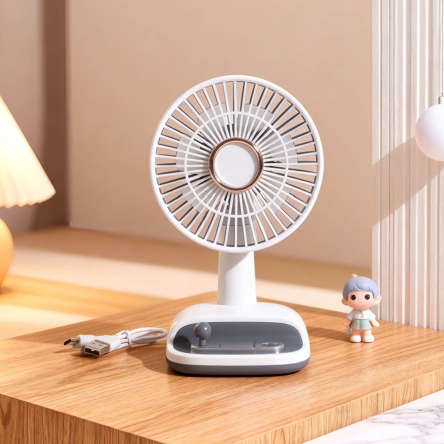 Women's desk fan with flexible tilt angle Skanto