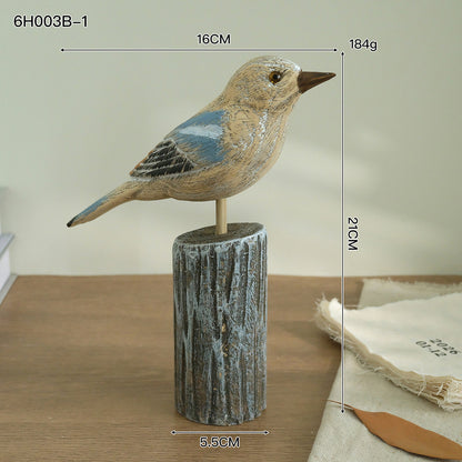 Handmade Bird Sculpture Accent
