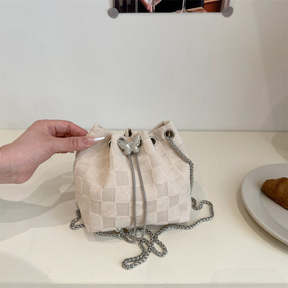 Elegant Woven Drawstring Mini Handbag Acalora