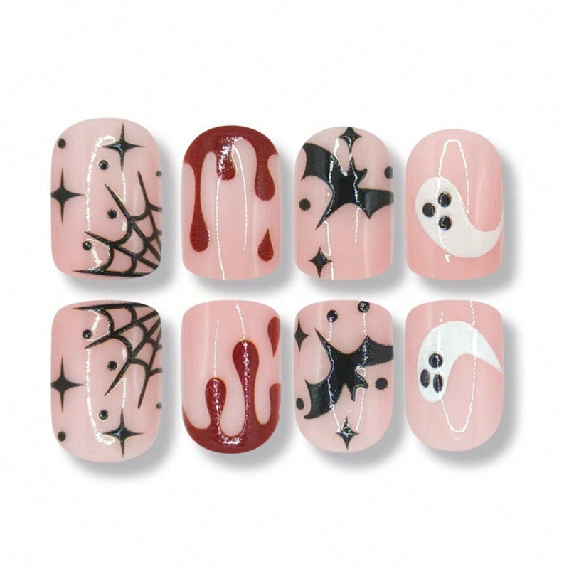 Artistic Halloween-Themed Nail Art Acalora