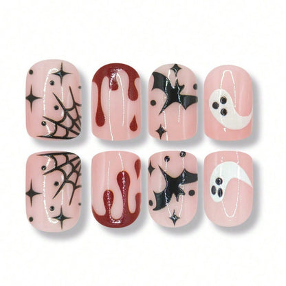 Artistic Halloween-Themed Nail Art Acalora