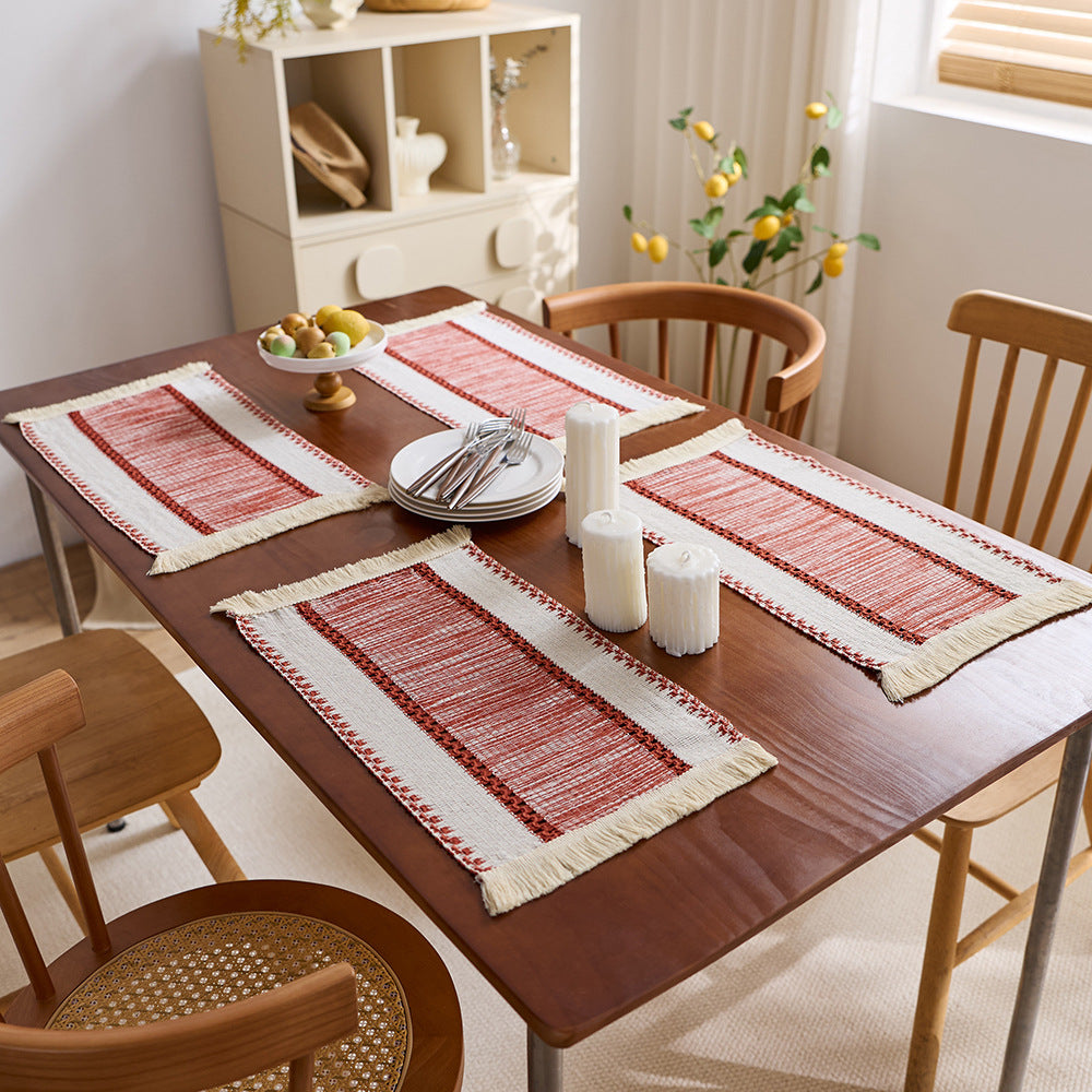Decorative Fringed Table Runner