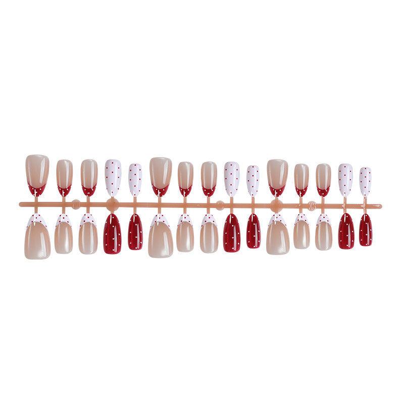 Playful Polka Dot Press-On Nail Set Acalora