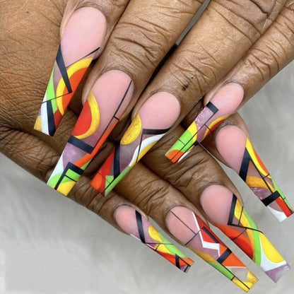 Creative artificial nails in modern 3D design Acalora