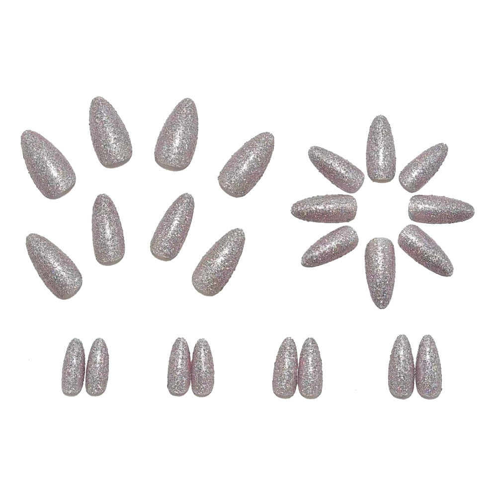 Artificial nails with glitter and elegant design Acalora