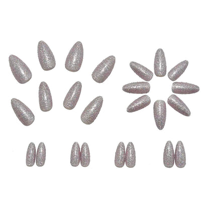 Artificial nails with glitter and elegant design Acalora