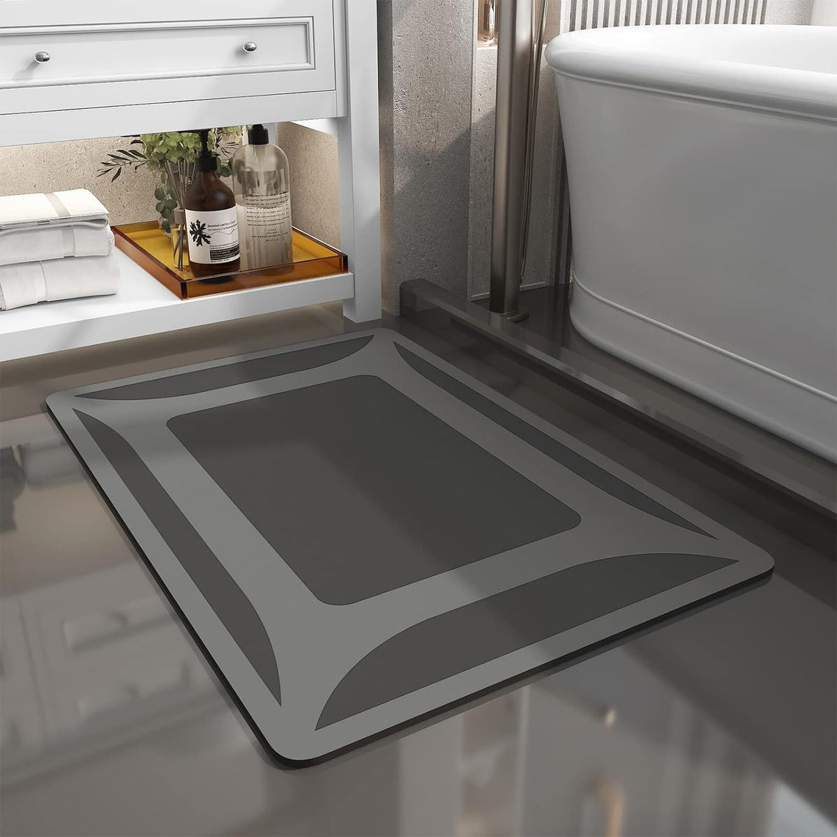 Luxurious Anti-Fatigue Bath Mat Acalora
