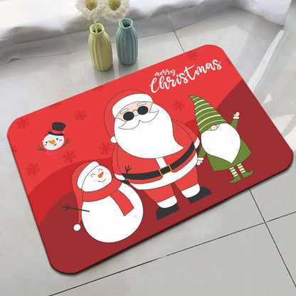 Festive Holiday-Themed Bath Mat