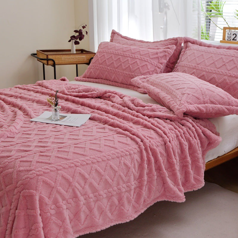 Textured Decorative Throw Blanket