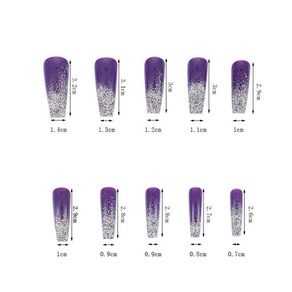 Nail art with glitter and ombre effect Acalora