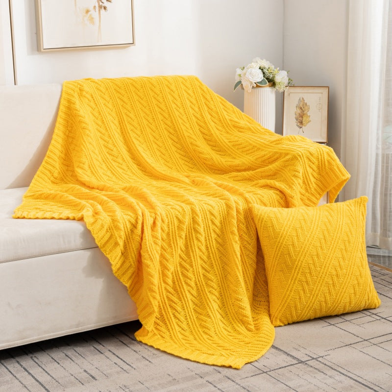Luxurious Textured Knit Blanket