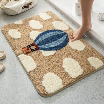 Cute Cartoon Dog Bath Mat