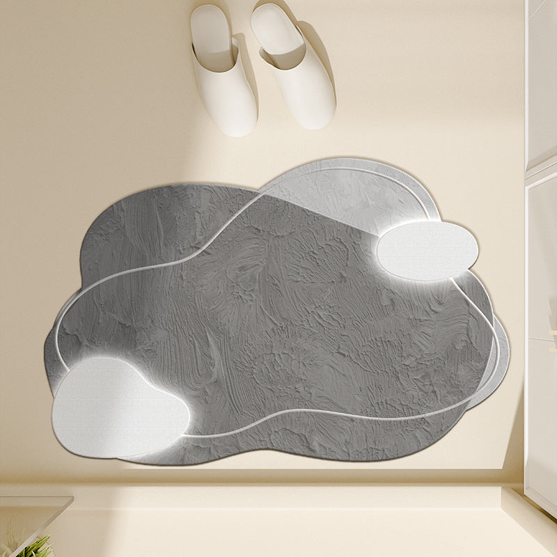 Floral-Inspired Decorative Bath Mat