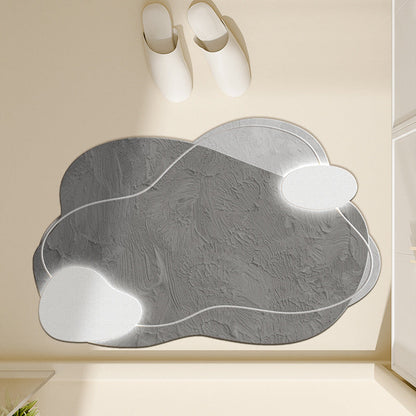 Floral-Inspired Decorative Bath Mat