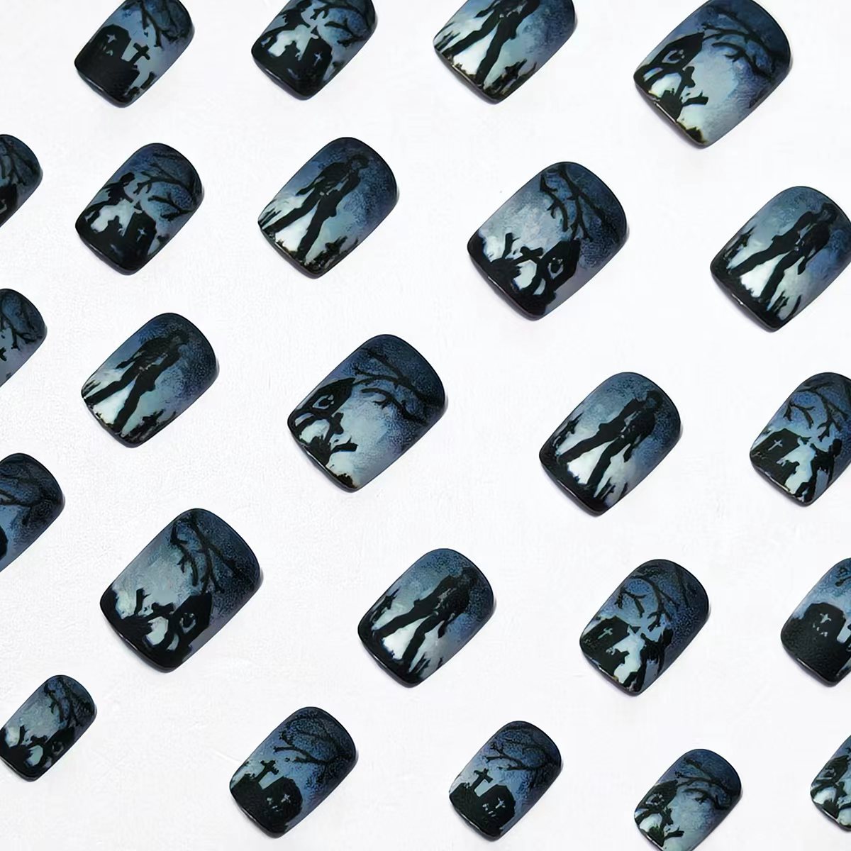 Gothic Graveyard Nail Art Acalora