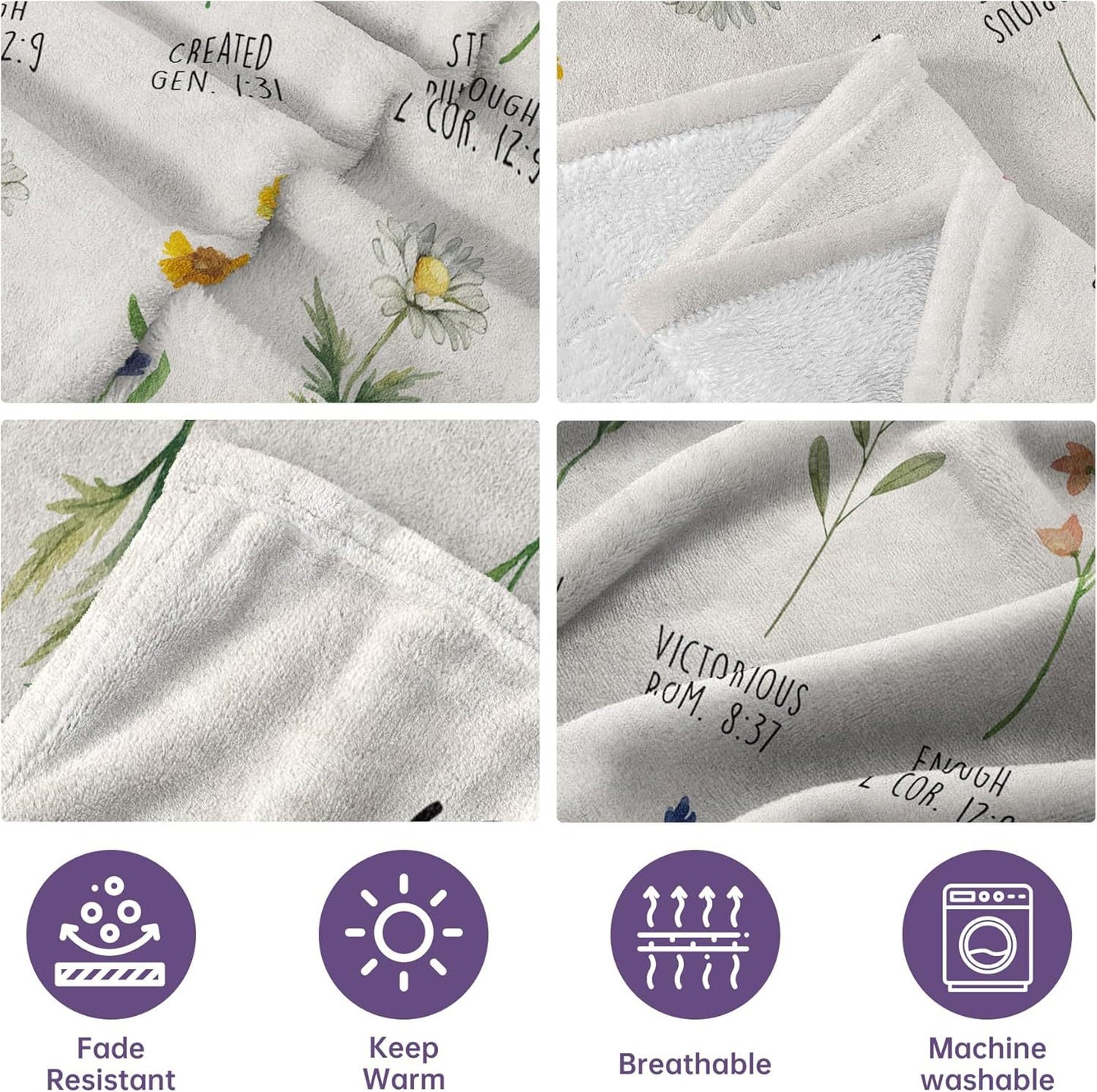 Unisex Inspirational Throw Blanket