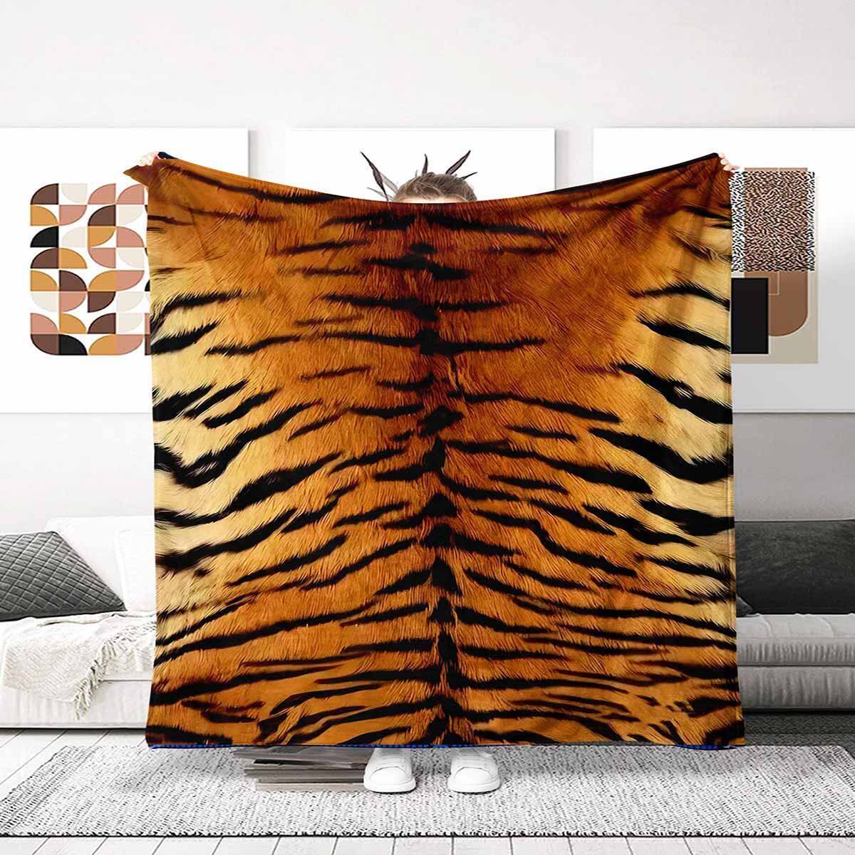 Animal Print Fleece Throw Blanket