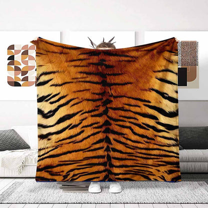 Animal Print Fleece Throw Blanket