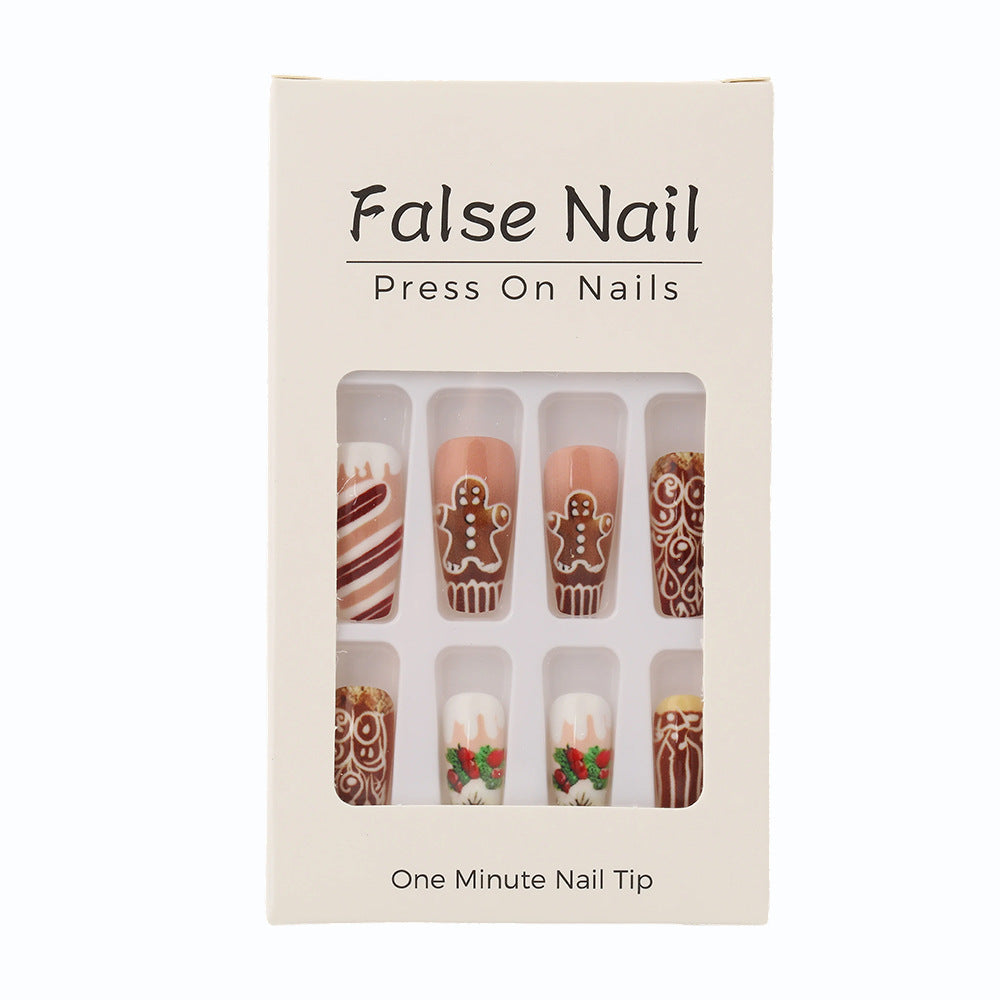 Artificial nails with Christmas design Acalora