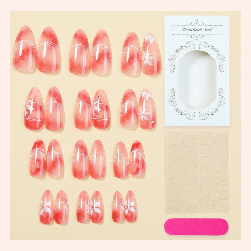 Floral Design Artistic Press-On Nail Set Acalora