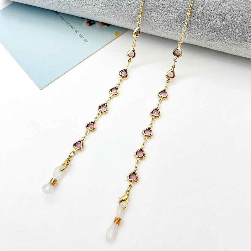 Heart-Shaped Eyewear Chain Acalora