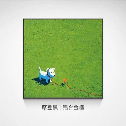 Playful Dog-Inspired Canvas Art