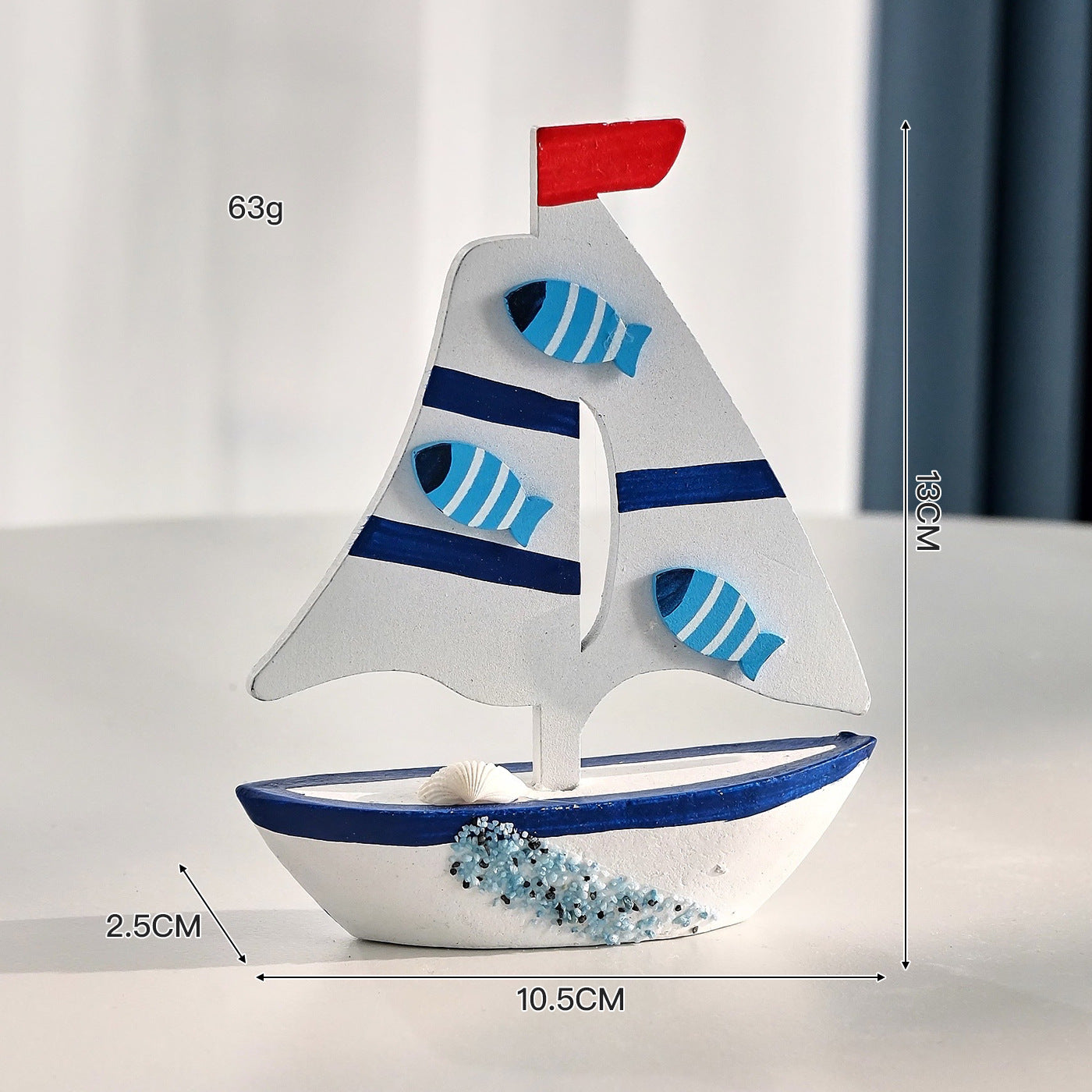 Nautical Sailboat Table Accent