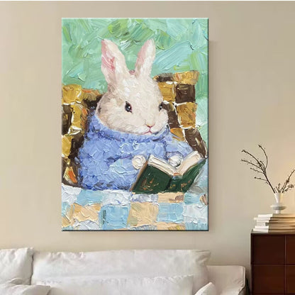 Cute Animal-Themed Canvas Art