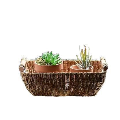 Storage basket made of durable natural material Acalora