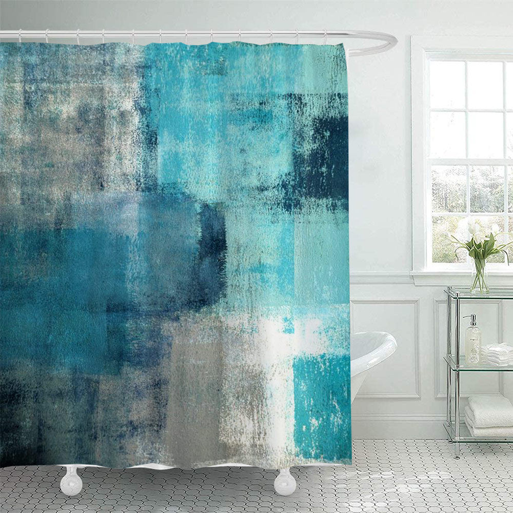 Scenic Beach-Themed Shower Curtain