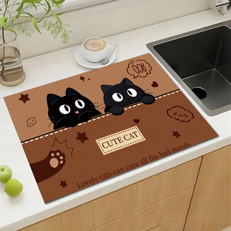 Cute Cartoon Dog Kitchen Mat Acalora