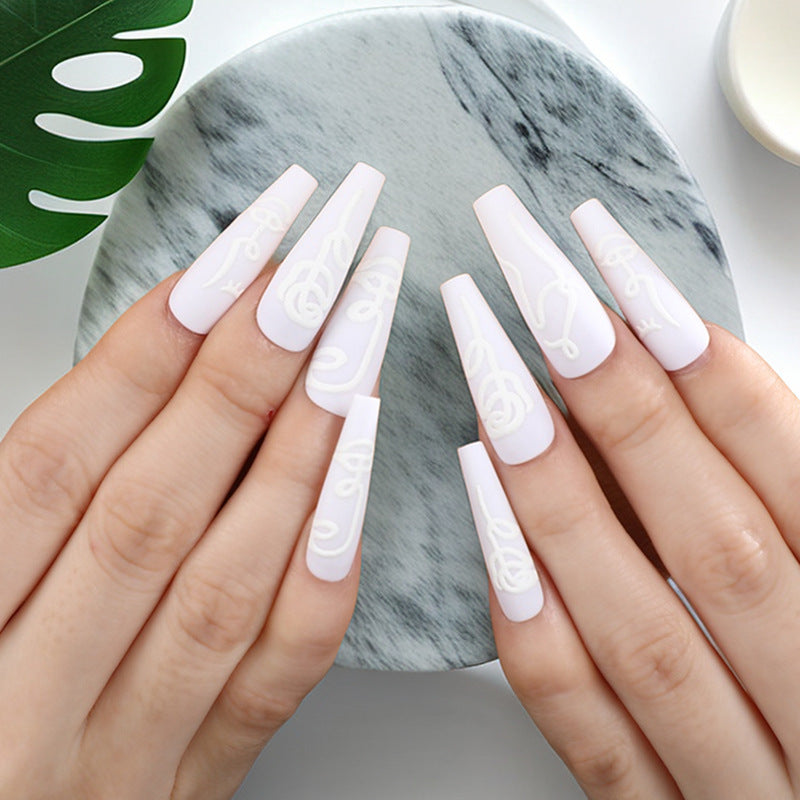 Glossy Design Artificial Nails Acalora