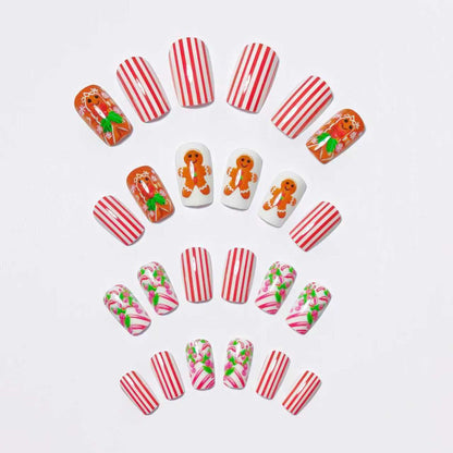 Festive Holiday Gingerbread Nail Art Acalora