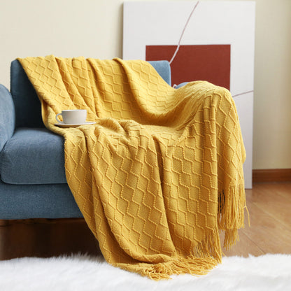 Cozy Knit Throw Blanket