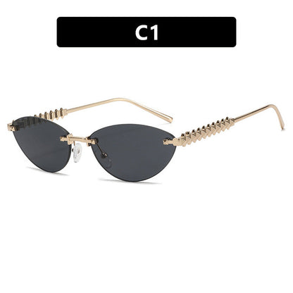 Women's sunglasses in a modern, geometric design with a stylish metal frame and UV protection Karnz