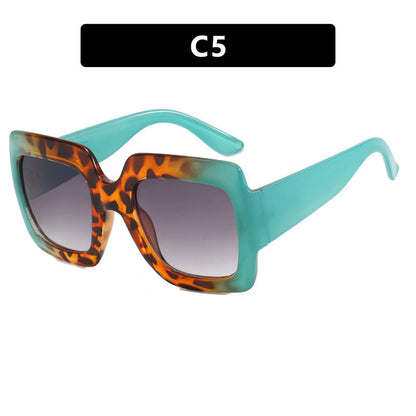 Women's oversized Square Sunglasses with striking tortoiseshell design Karnz