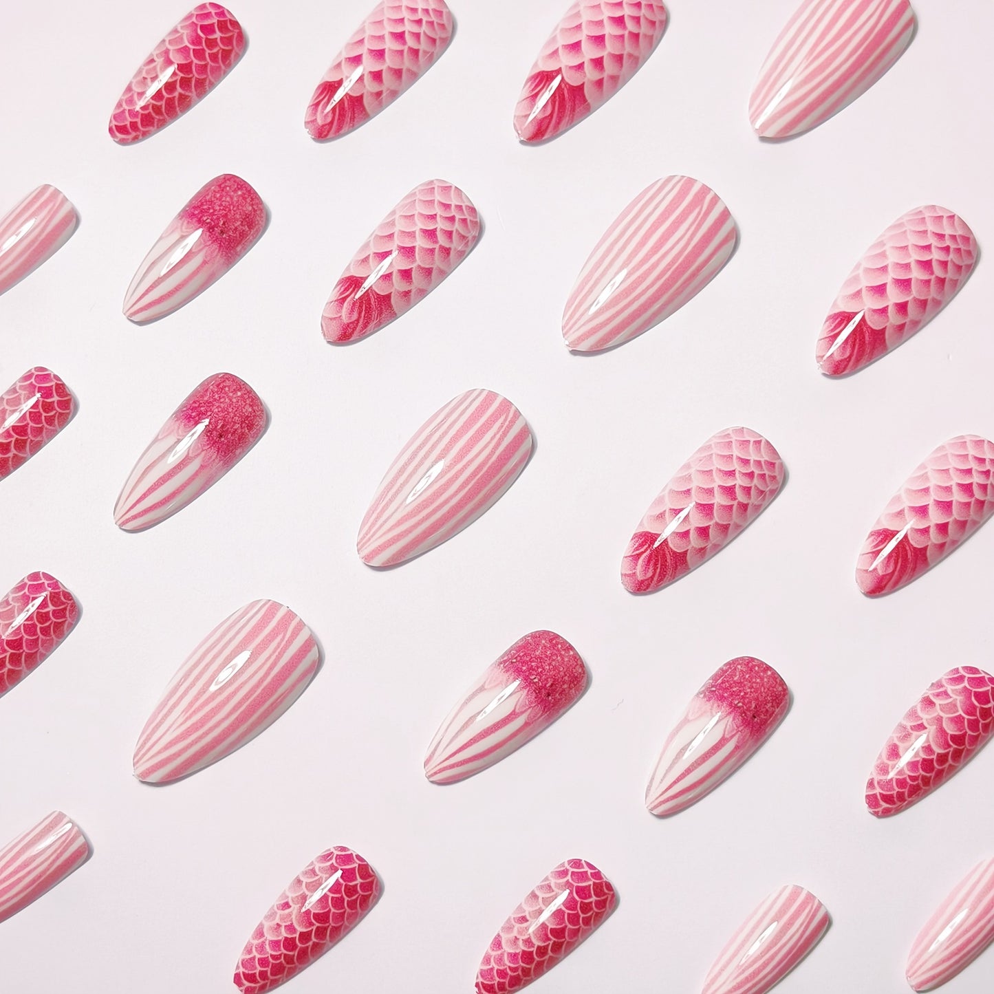 Intricate Scaled Nail Art Design Acalora