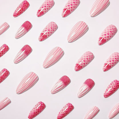 Intricate Scaled Nail Art Design Acalora