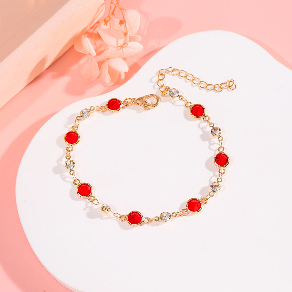 Elegant Crystal Adorned Bracelet Acalora