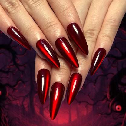 Glossy Stiletto Press-On Nail Set Acalora