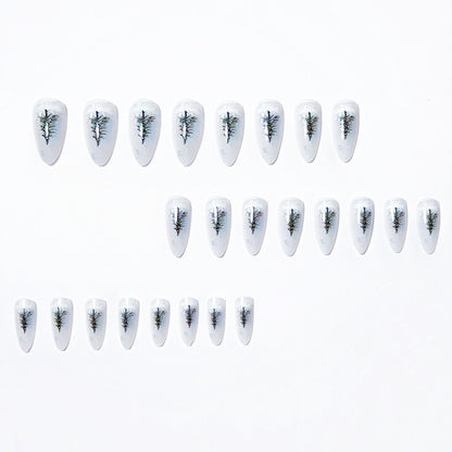 Artistic Winter-Themed Nail Art Acalora