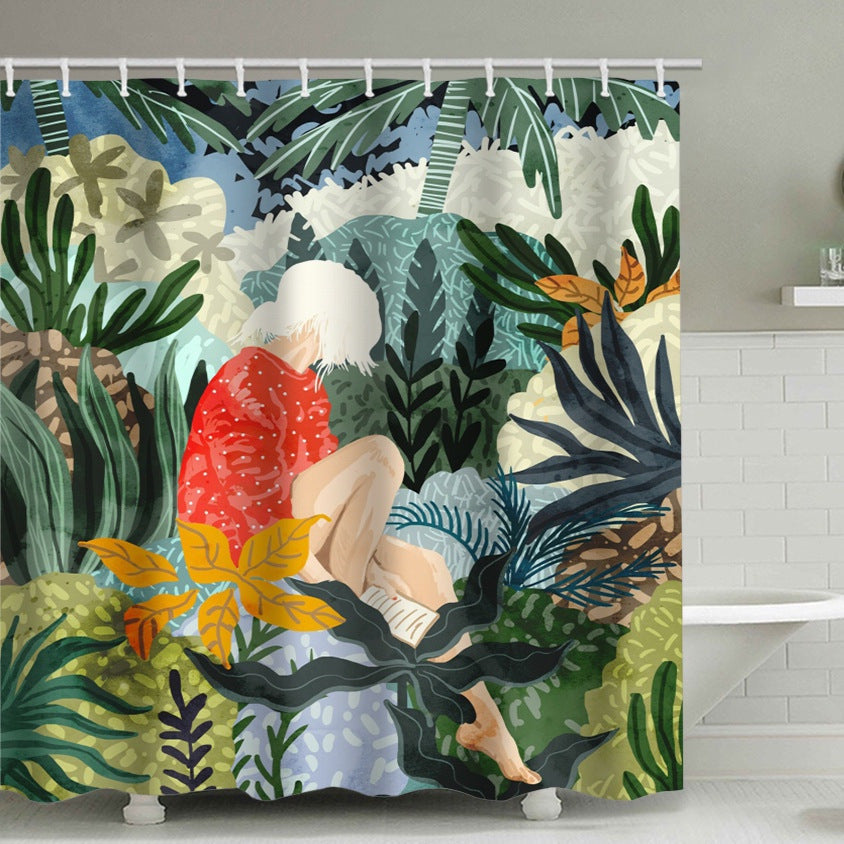 Artistic Tree Design Shower Curtain