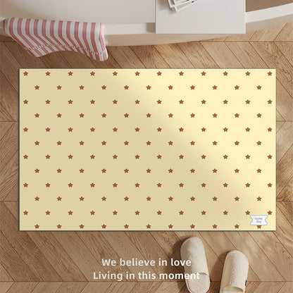 Decorative Star-patterned Bath Mat