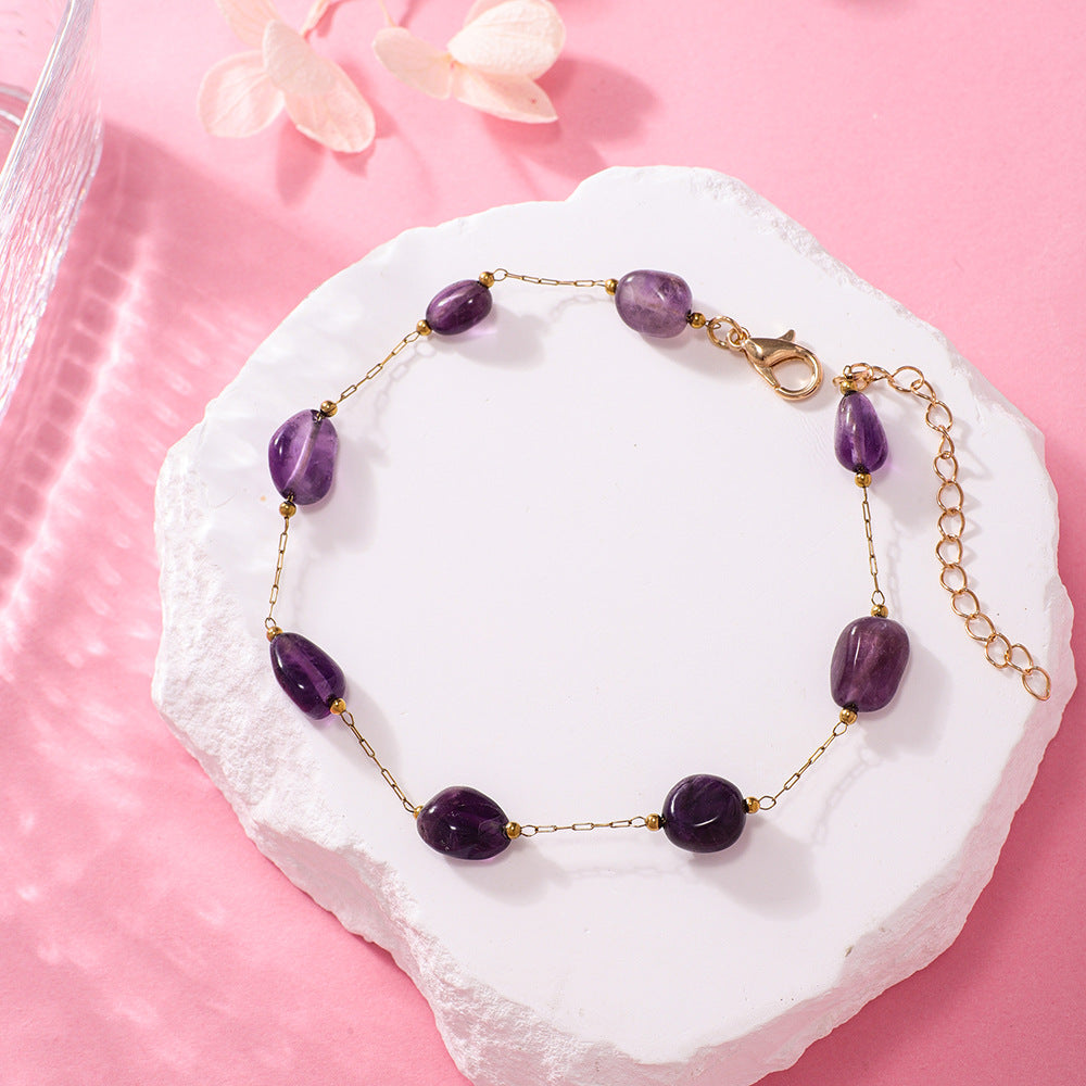 Amethyst Gemstone Bracelet Acalora