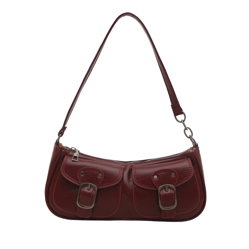 Stylish Dual Pocket Shoulder Bag Acalora