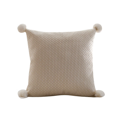 Decorative Pom-Pom Throw Pillow