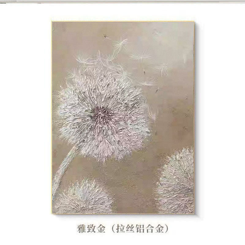 Textured Dandelion Canvas Artwork