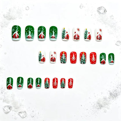Holiday-Themed Festive Nail Art Acalora