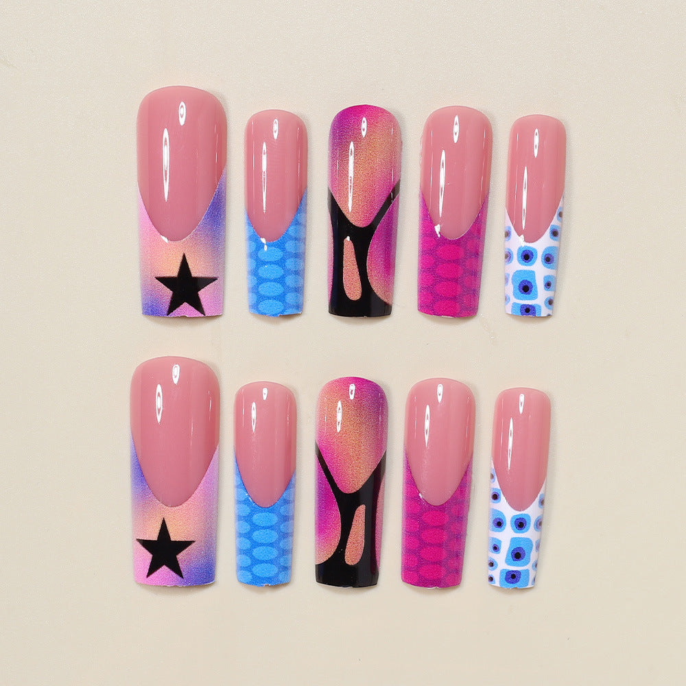 Artistic Press-On Nail Art Extensions Acalora