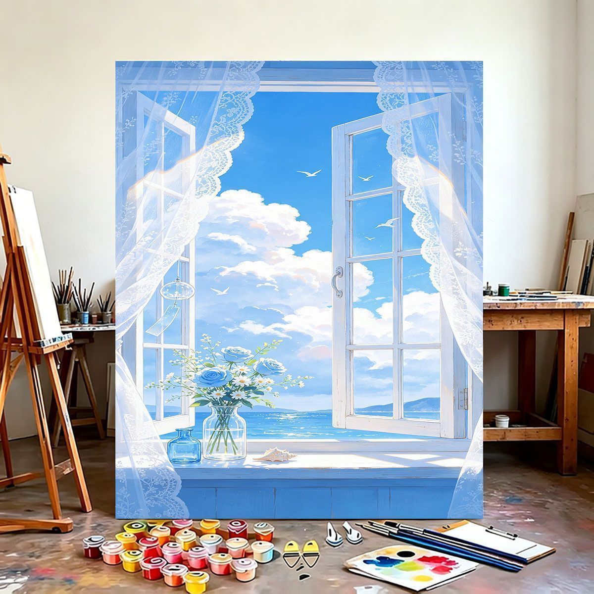 Scenic Coastal View Canvas Art Print